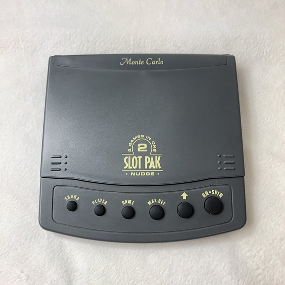 Radica Monte Carlo 2 in 1 Slot Pak‎ Nudge Electronic Handheld Casino Game #1974 - Picture 1 of 5